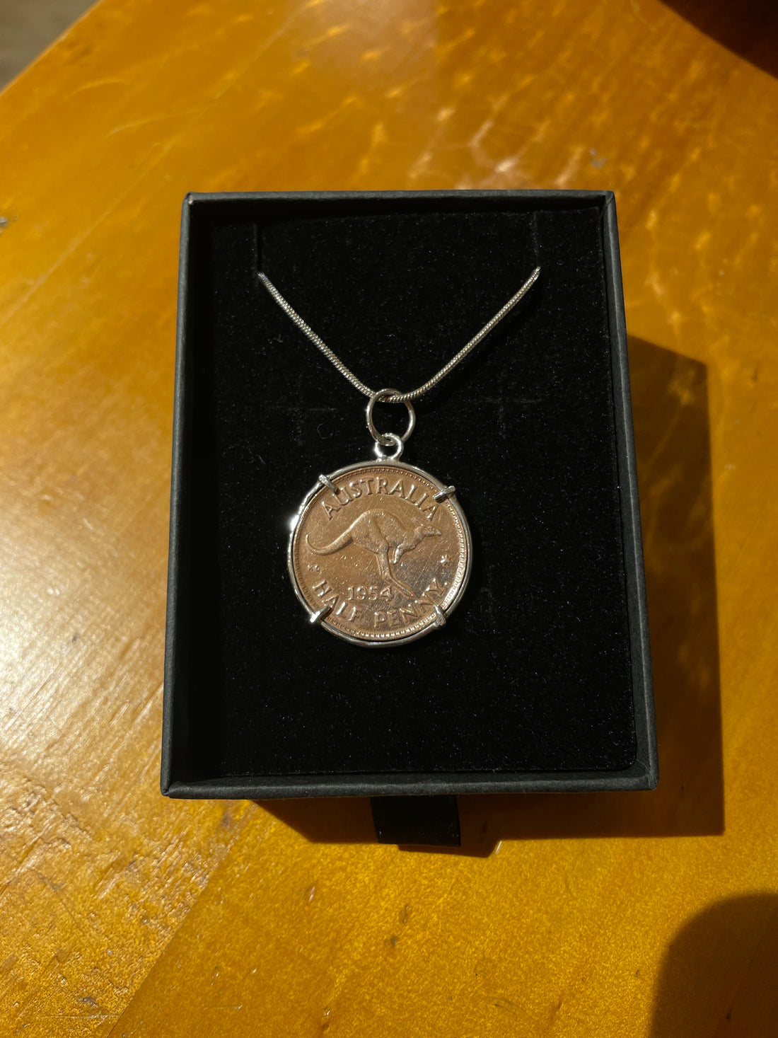 Australian half penny necklace 