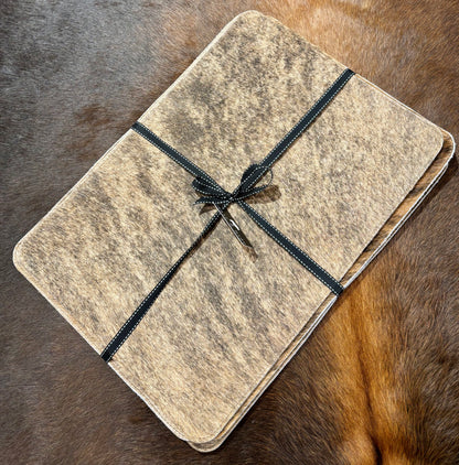 Brindle cowhide placemats ( set of six) 