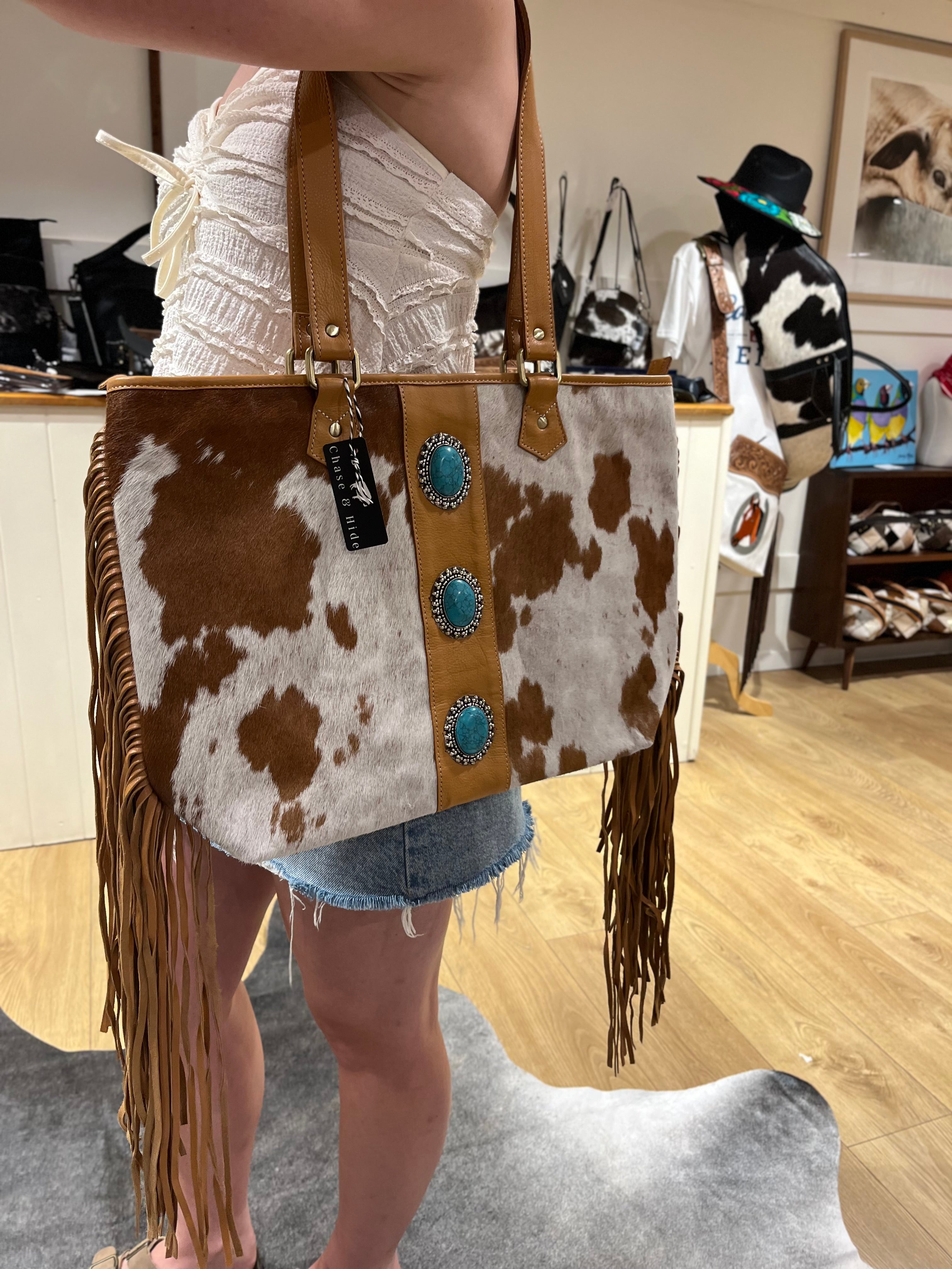 The Yellowstone Handbag with turquoise detail 