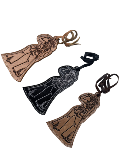 BC Cowgirl – Tooled Leather Bag Charm