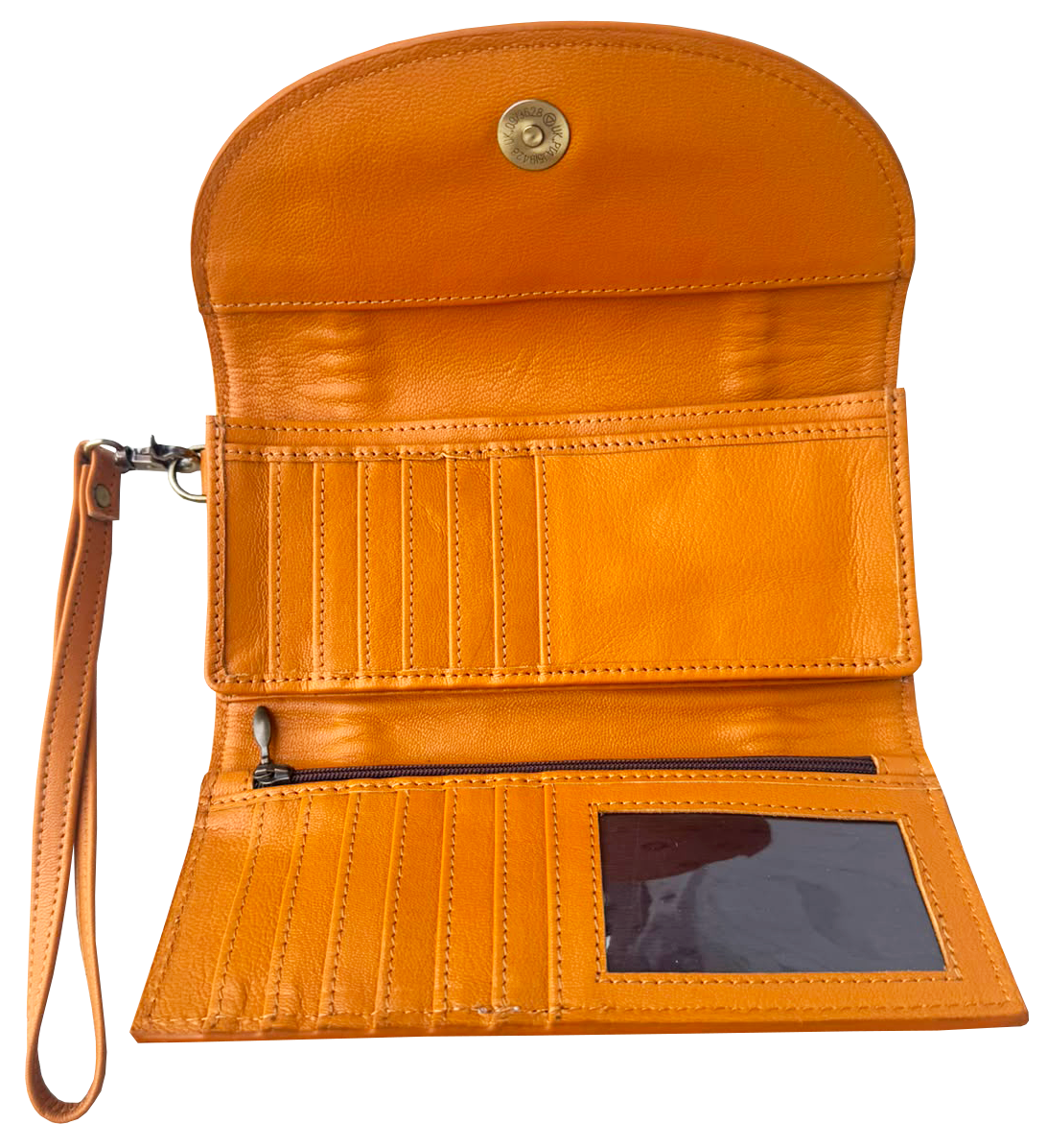 Tooling Leather Cowhide Trifold Wristlet Wallet – AW39 – Mateo