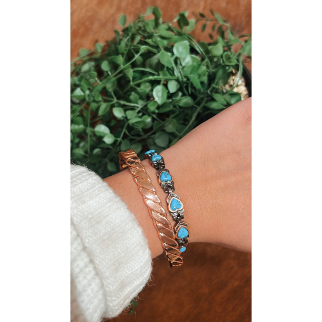 Turquoise Copper Bracelet 