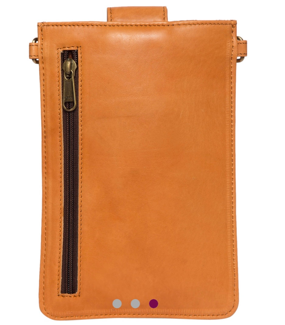 Painted Horses Leather Mobile Phone bag 