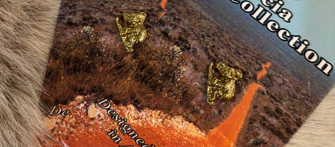Koala gold pin