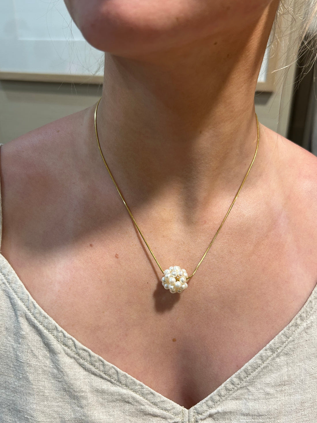 Pearl Ball Necklace 