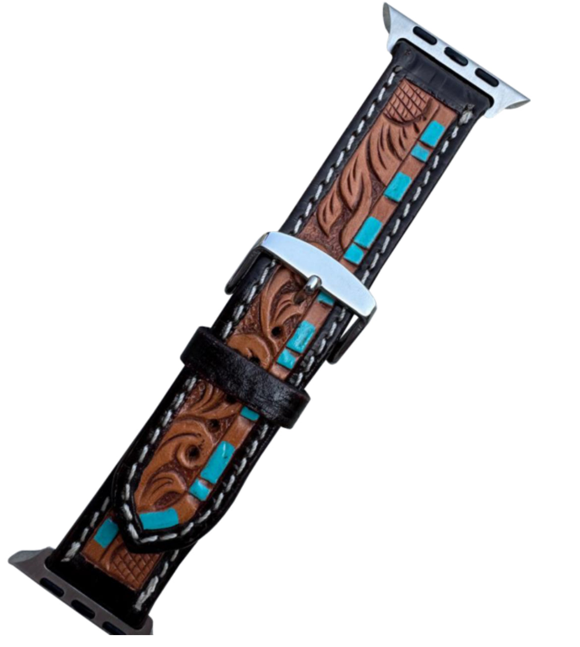 Boot Stitch Leather Apple Watch Strap - WS103/WS104