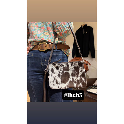 Large Hide Clutch/ Crossbody bag 