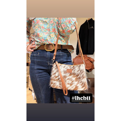 Large Hide Clutch/ Crossbody bag 