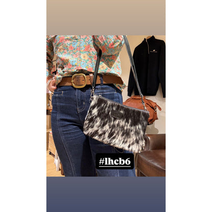 Large Hide Clutch/ Crossbody bag 