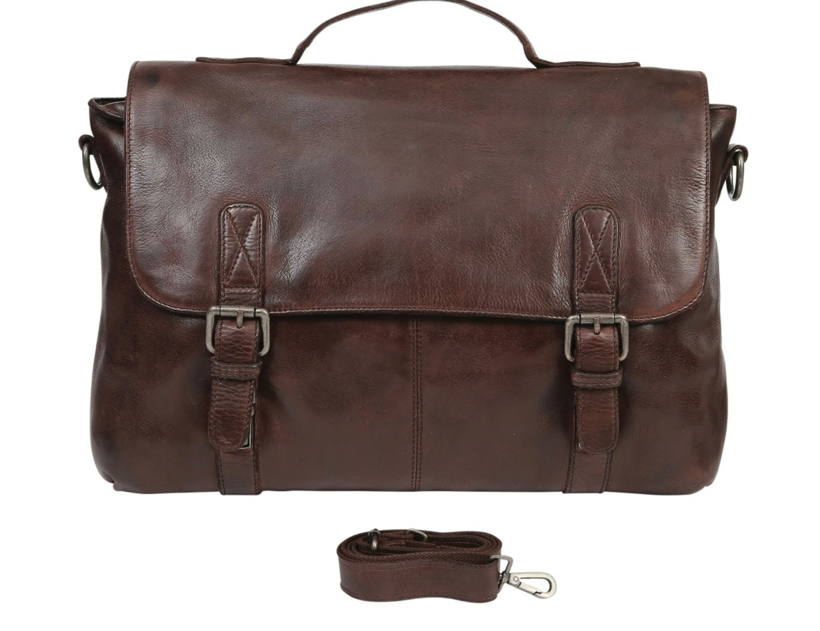 Leather Messenger Bag 