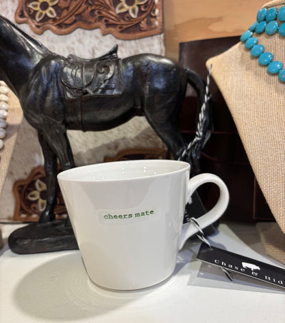 CHEERS MATE Keith Brymer Jones Porcelain Bucket Mug - Cheers Mate