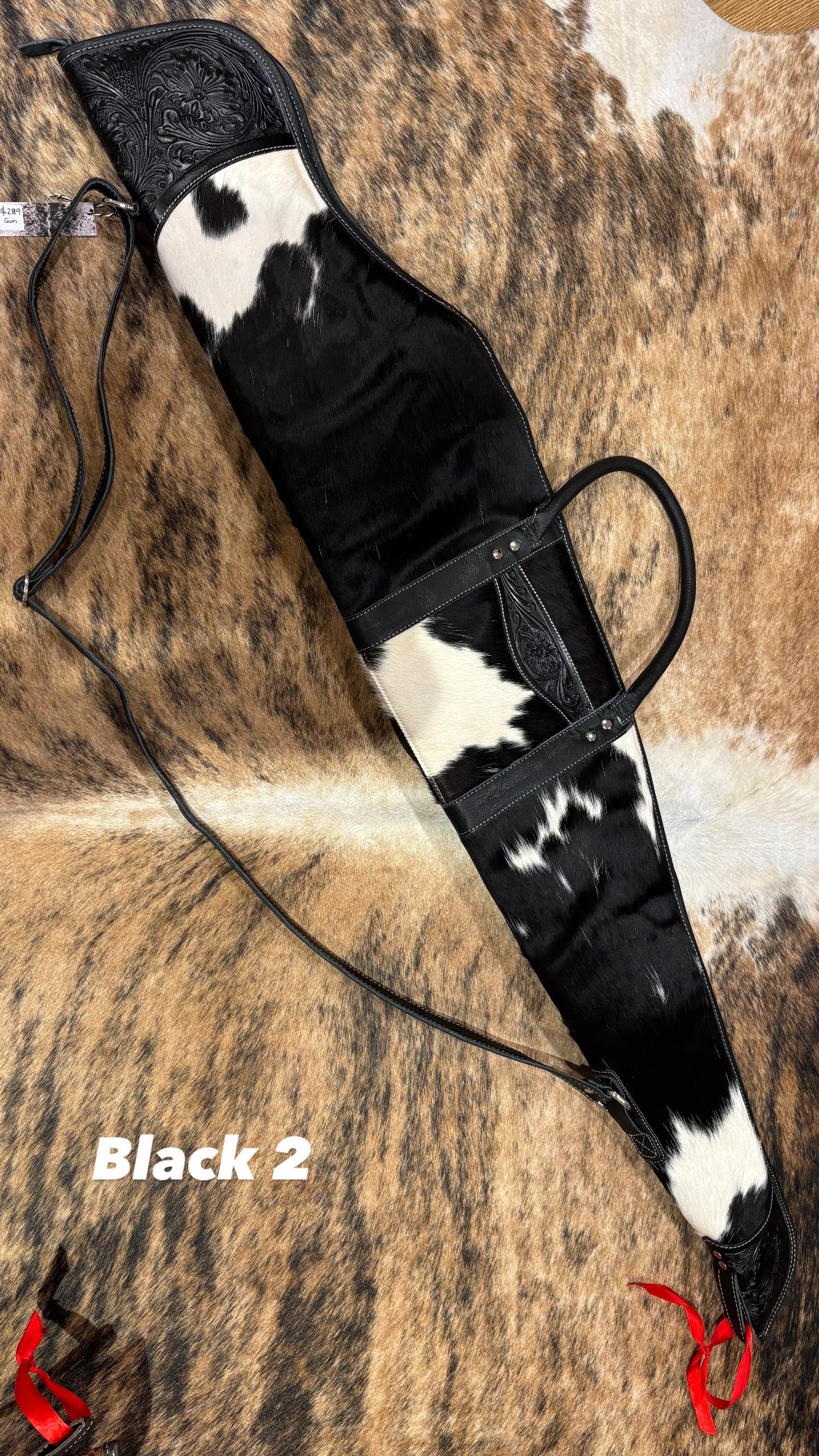 Rifle / Gun Case Cowhide and Tooling - Gun