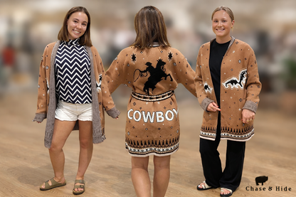 Cowboy Knit Belted Cardigan