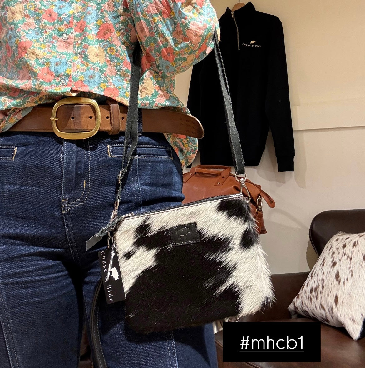 Midi Hide Clutch/ Crossbody bag 