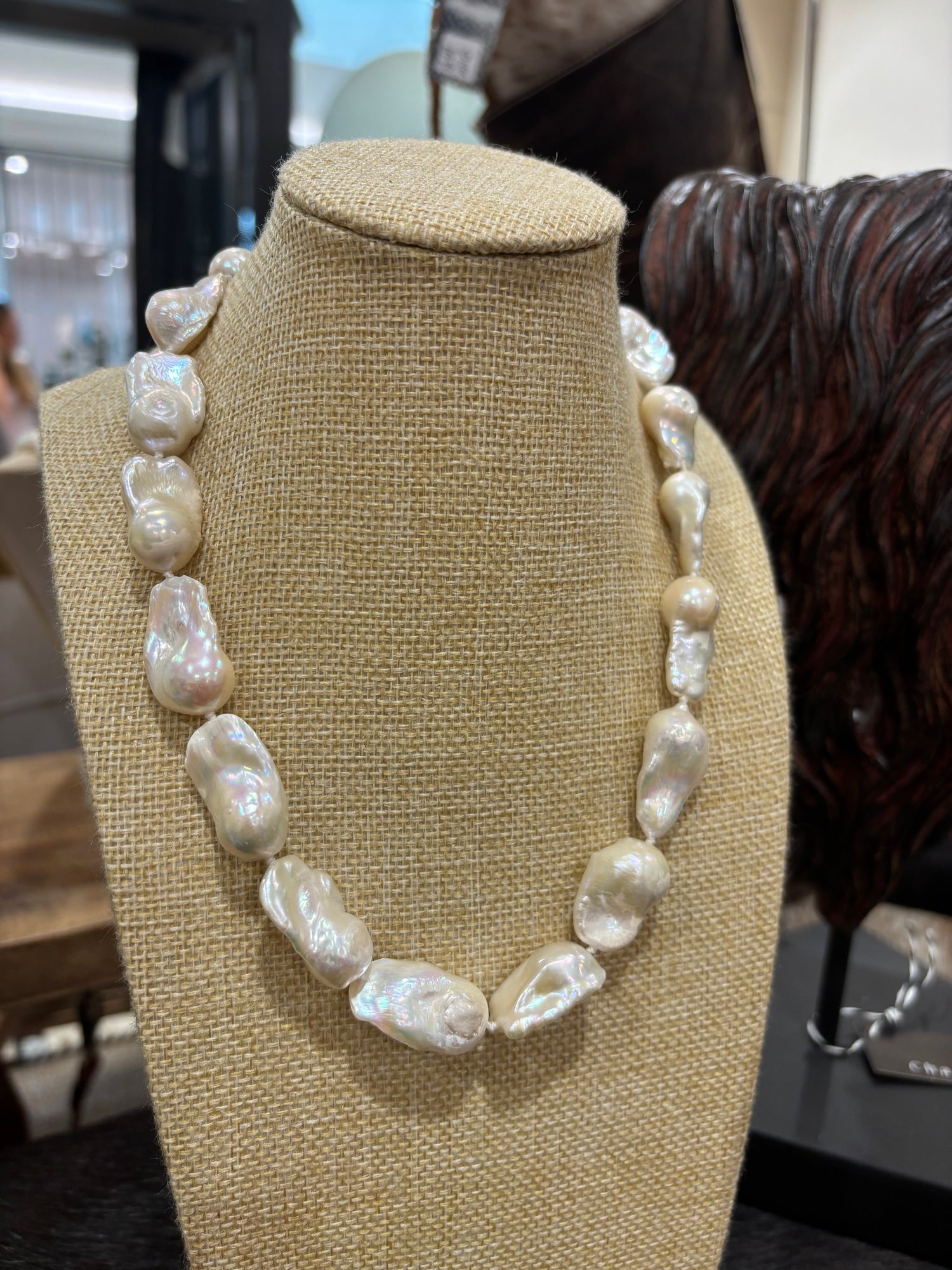 Baroque Flame Pearl 43cm : 18” Necklace 