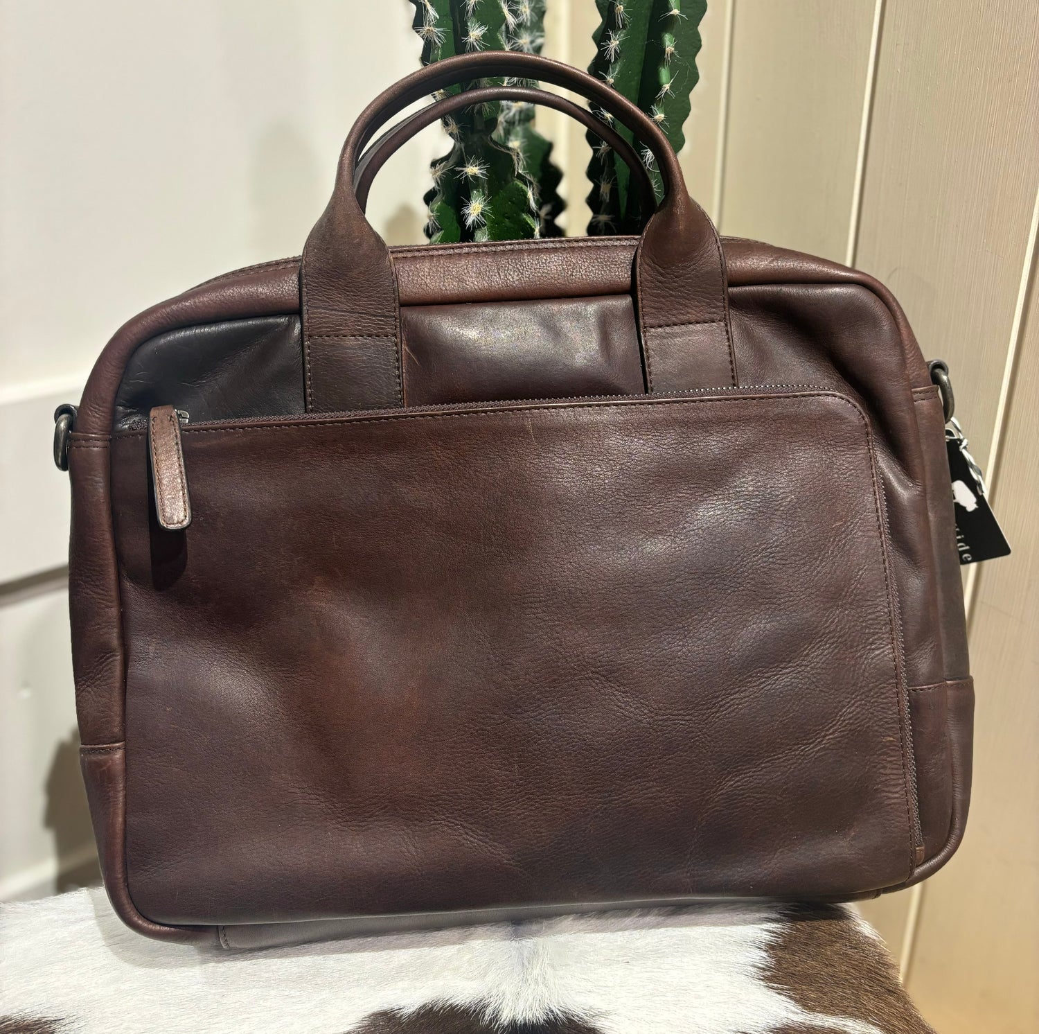 Men’s Brown Laptop Satchel 