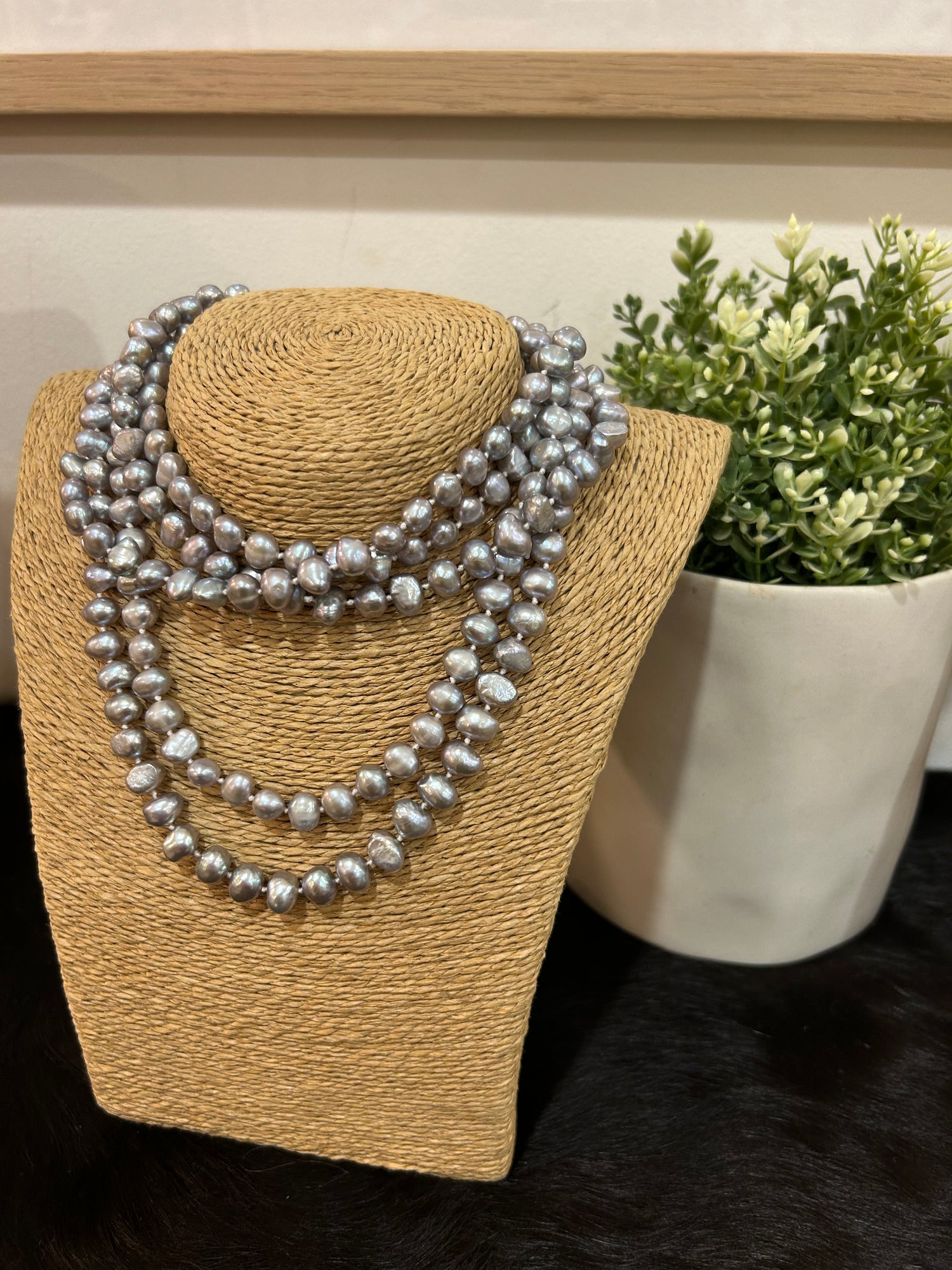 50” Potato Pearl String Necklace 