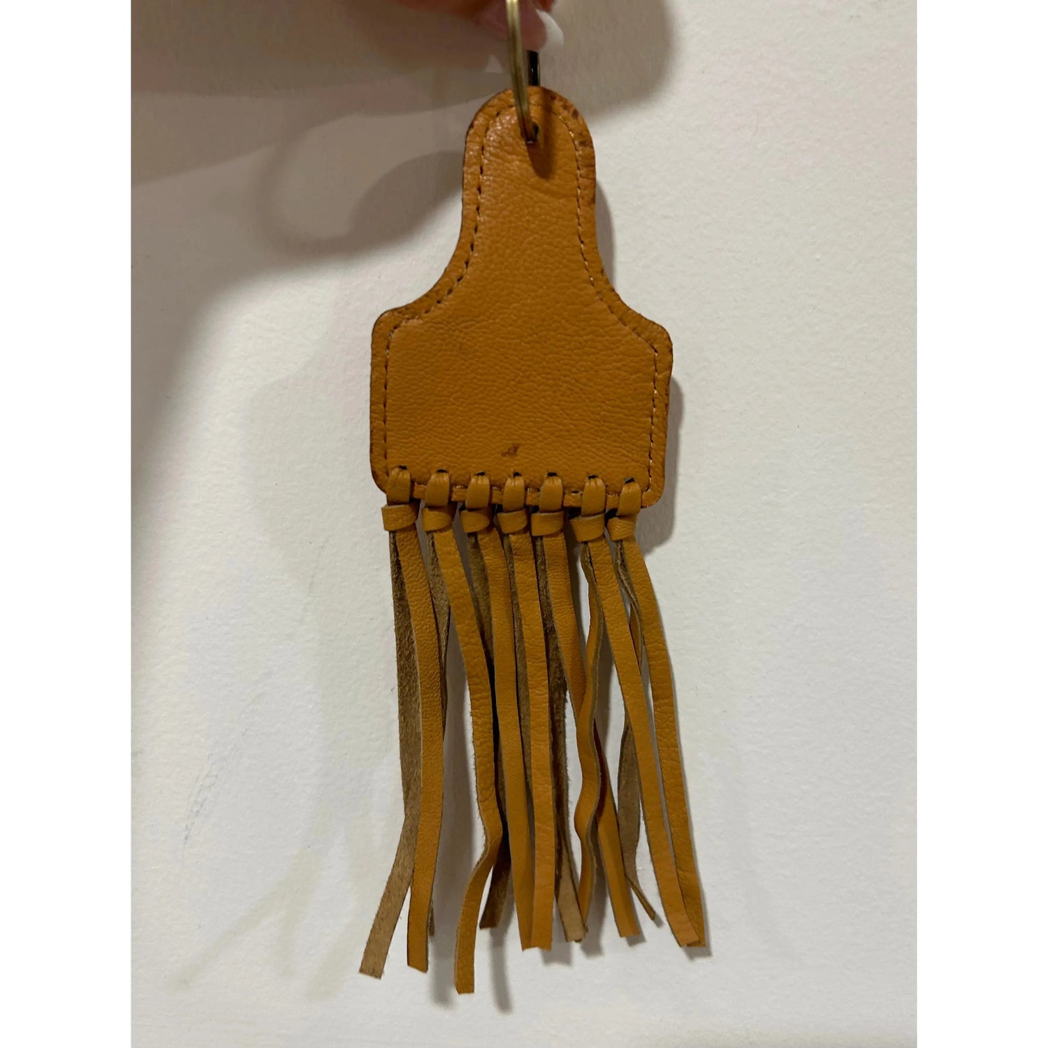 Fringe Keychain Tan 