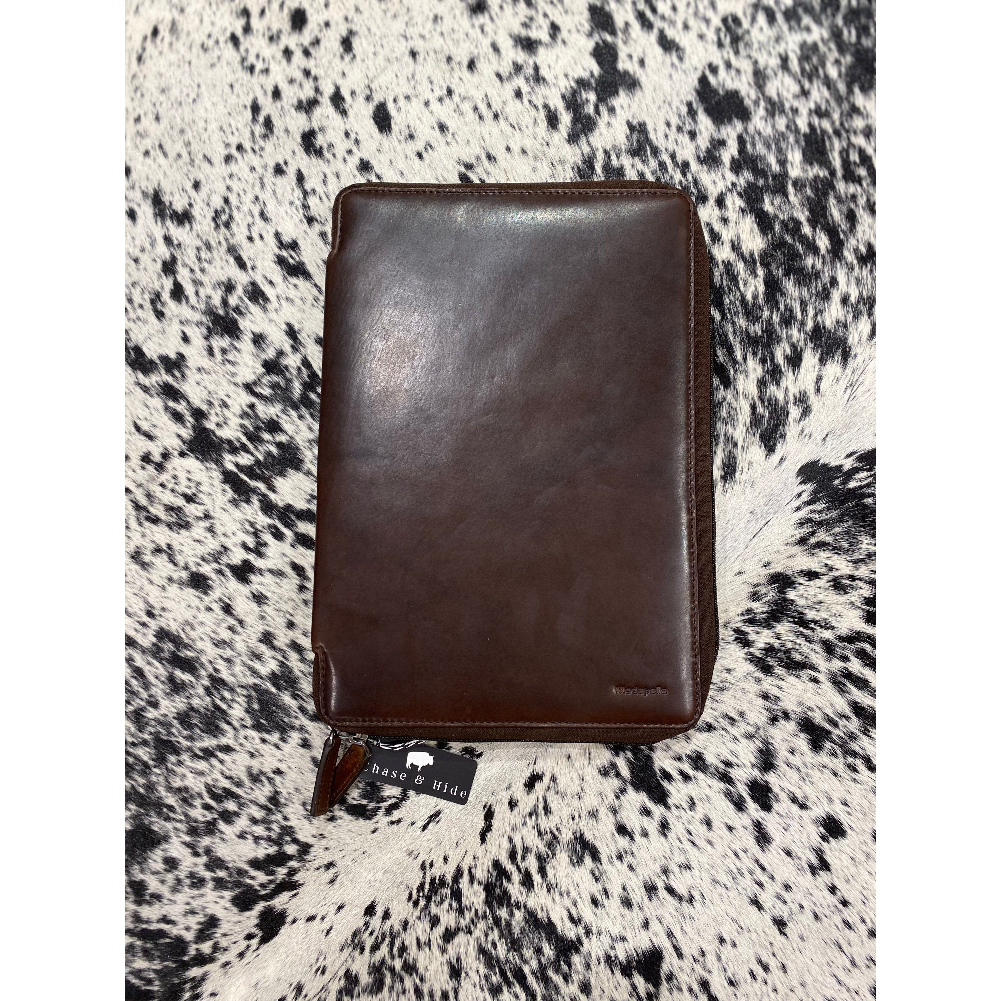 Leather Hard case Folder 