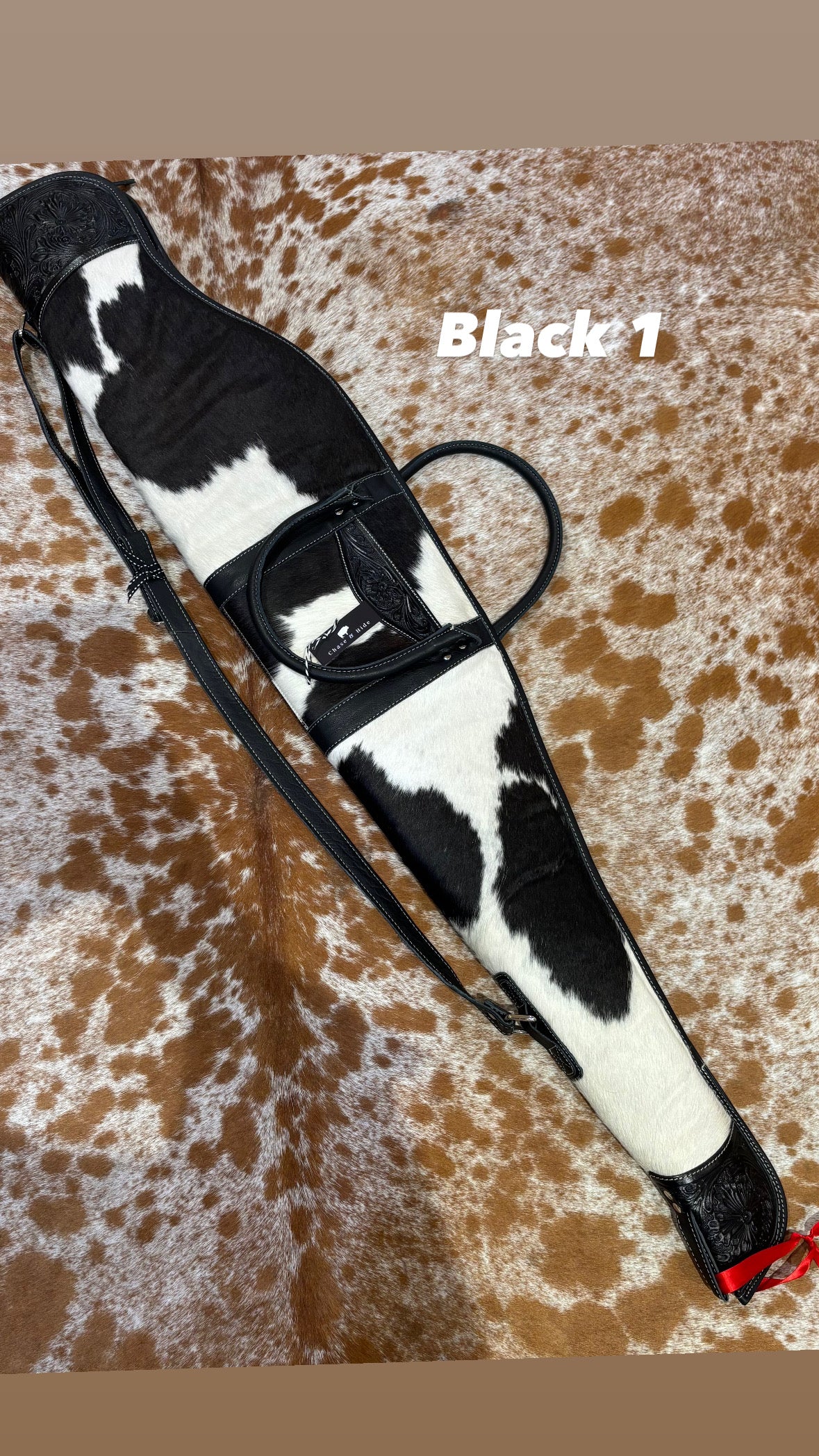 Rifle / Gun Case Cowhide and Tooling - Gun