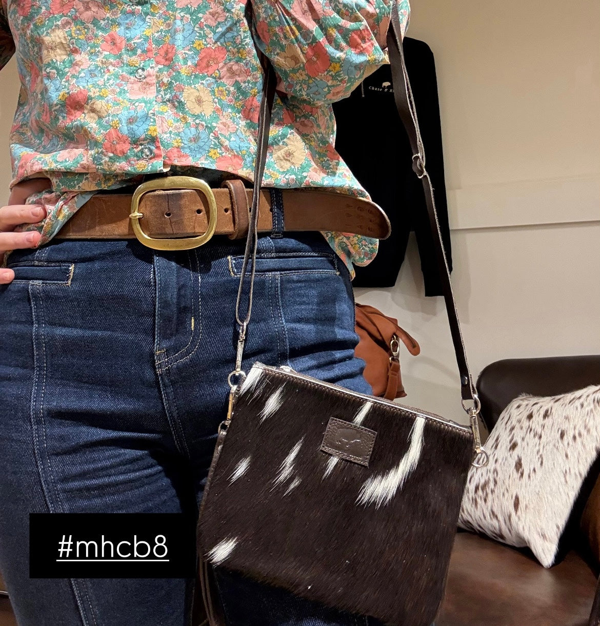 Midi Hide Clutch/ Crossbody bag 