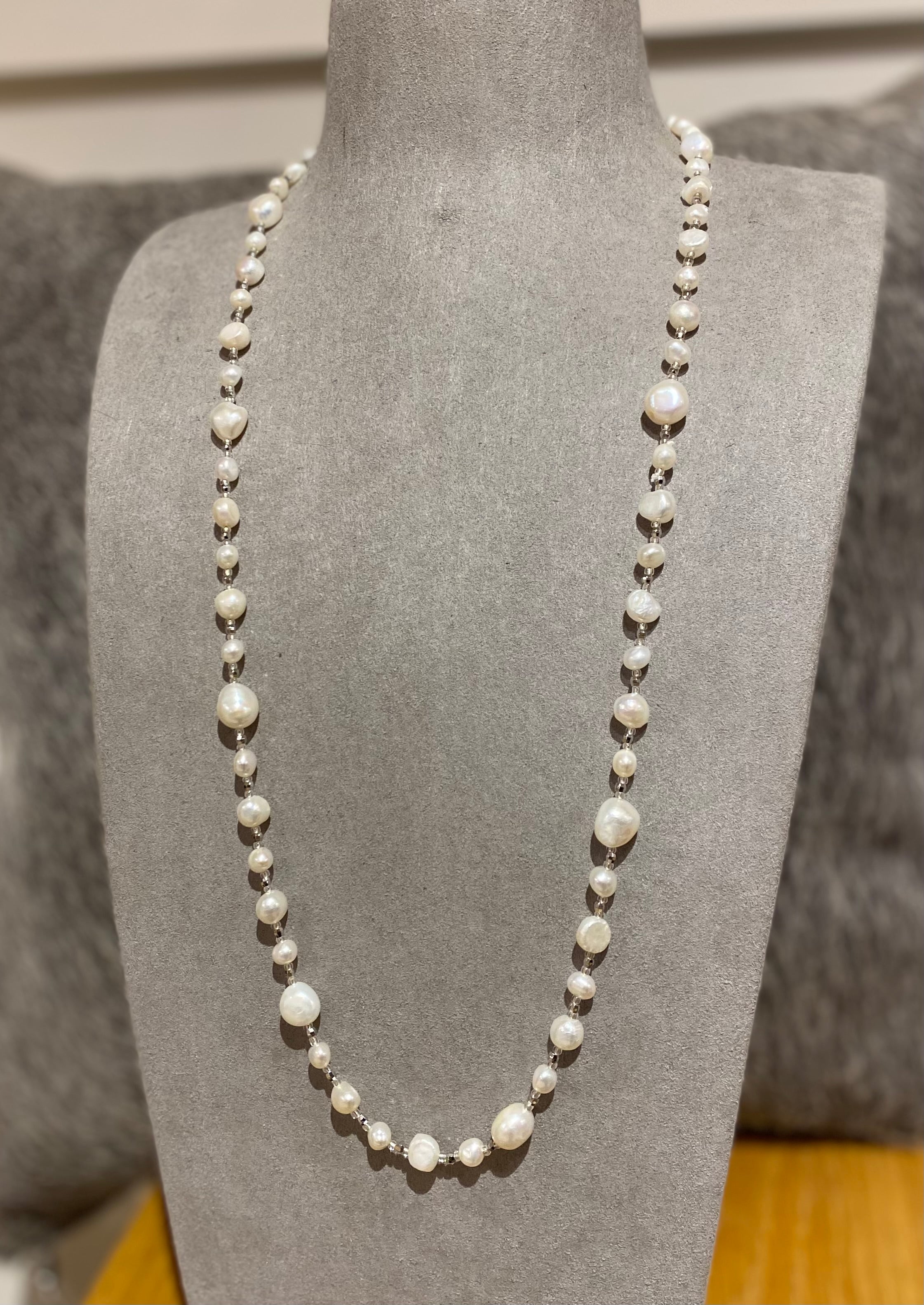 Freshwater Pearl and Bead Necklace 