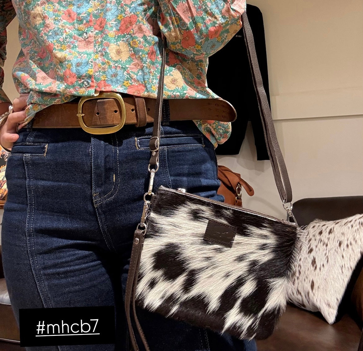 Midi Hide Clutch/ Crossbody bag 