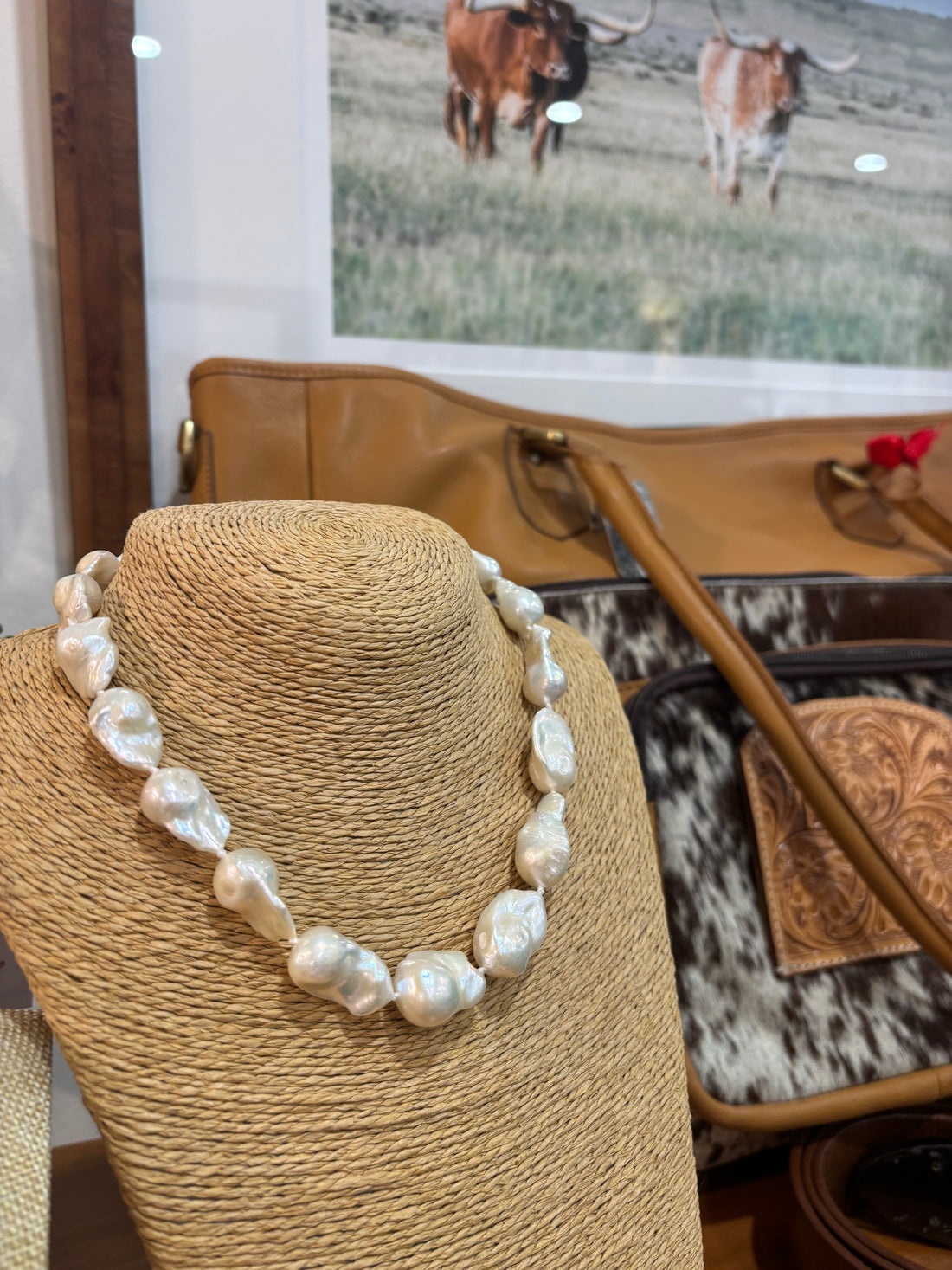 Baroque Flame Pearl 43cm : 18” Necklace