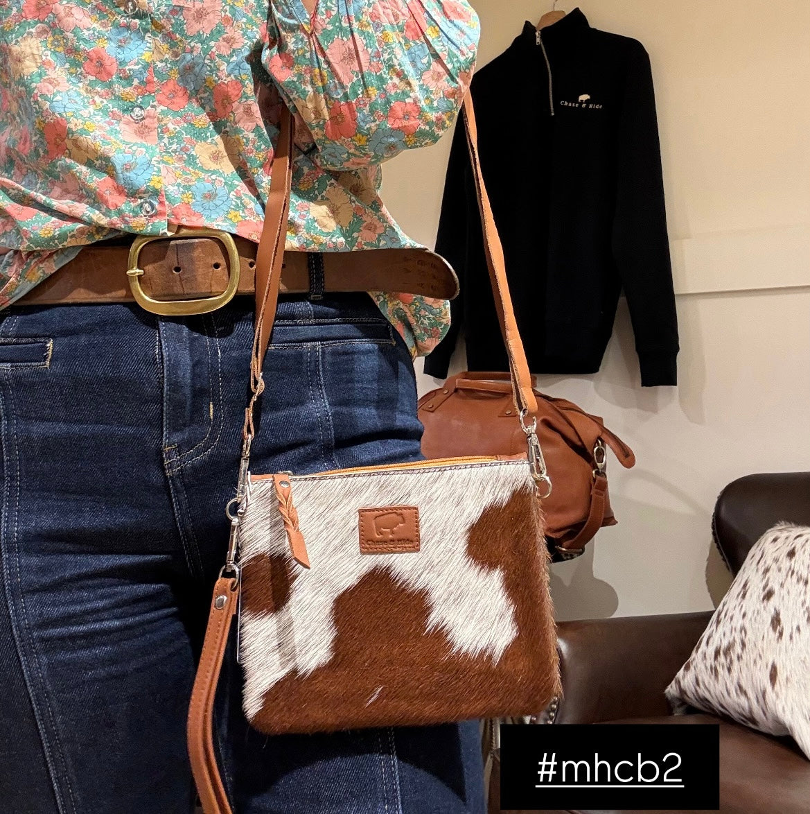 Midi Hide Clutch/ Crossbody bag 