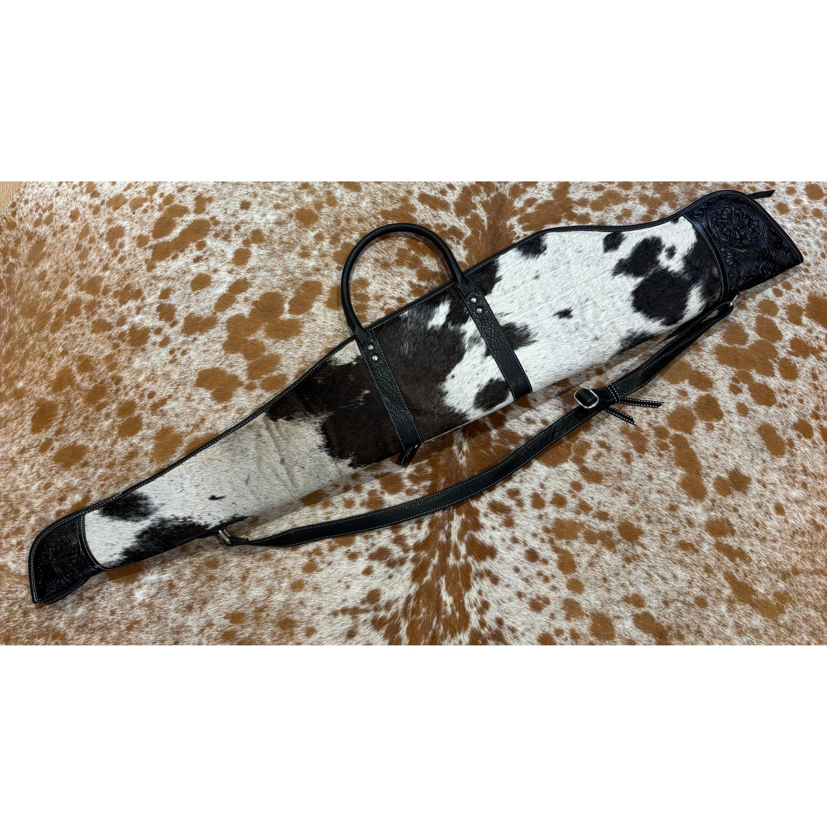 Rifle / Gun Case Cowhide and Tooling - Gun