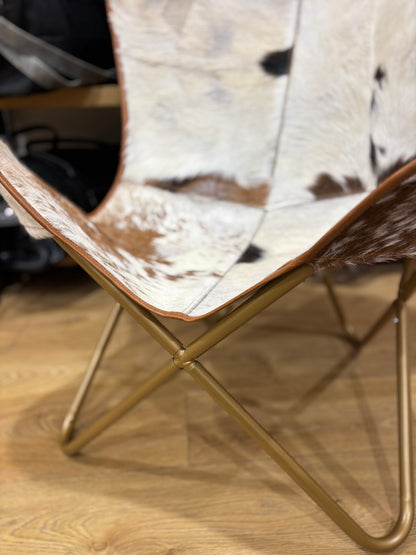 Goat hide butterfly chairs 