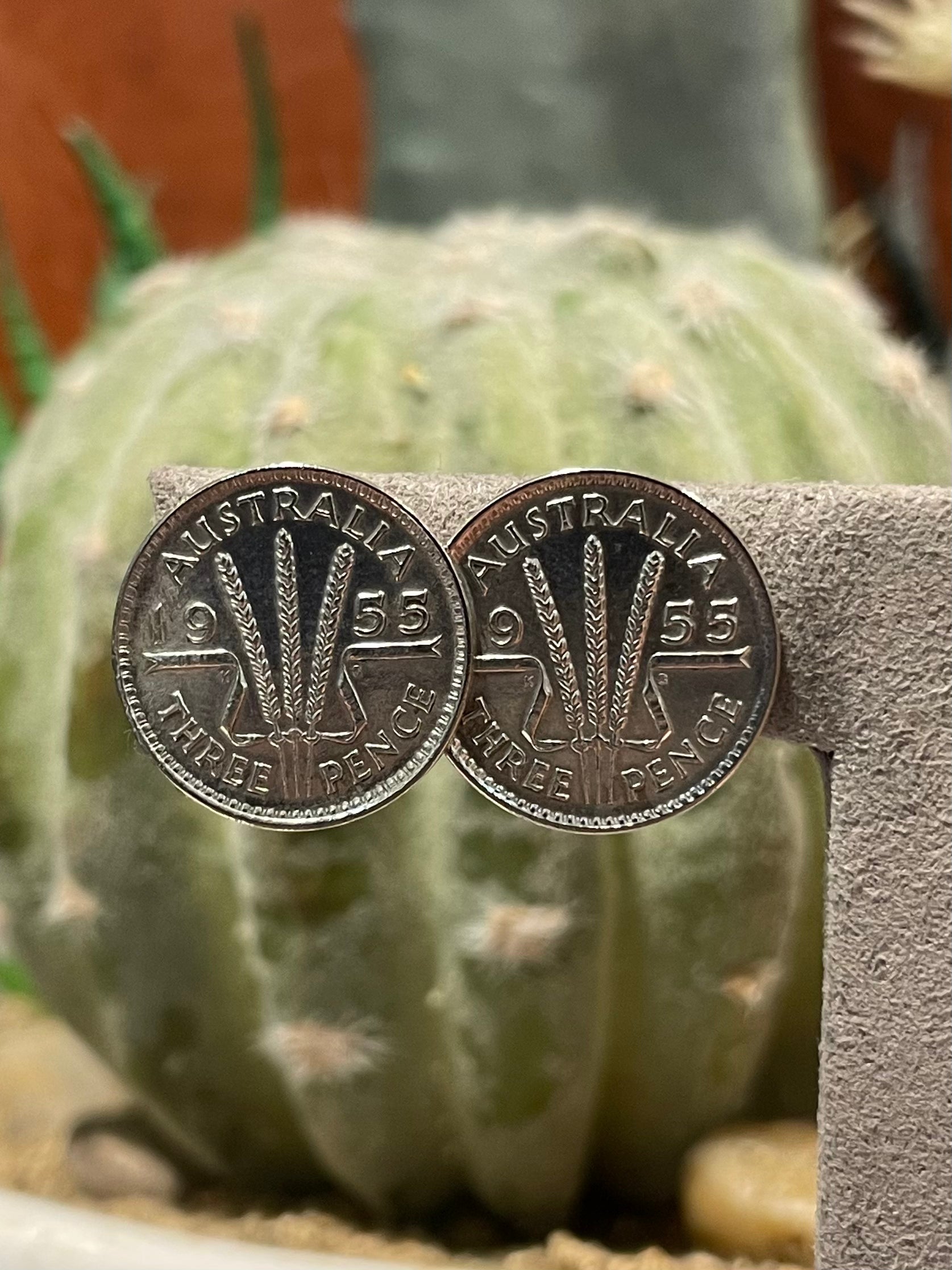 Three pence &amp; Six Pence Coin studs