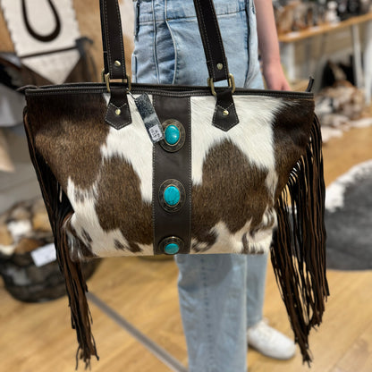 The Yellowstone Handbag with turquoise detail 