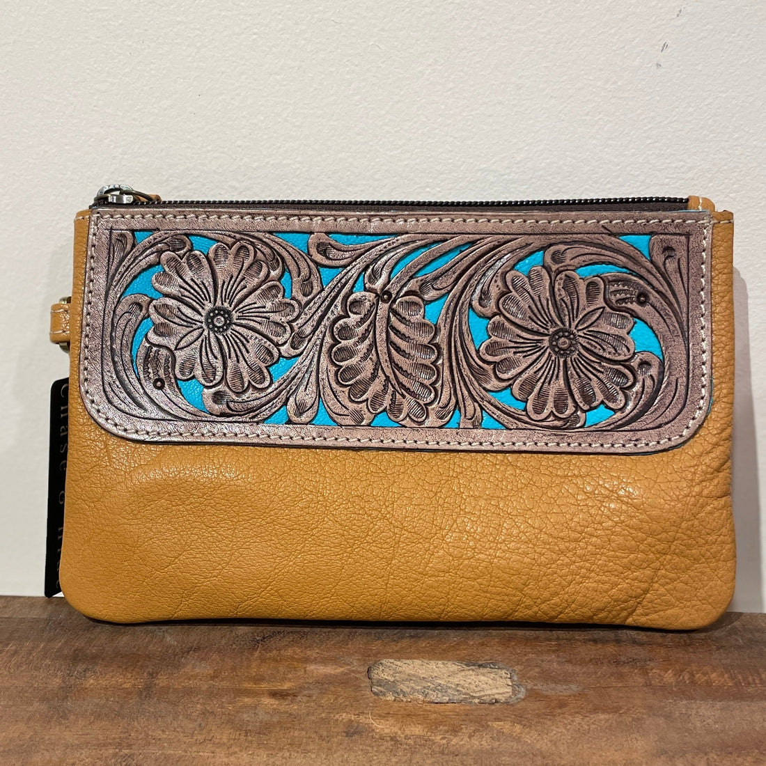 Turquoise Mae Clutch 