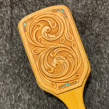 Tooled Hair Brush