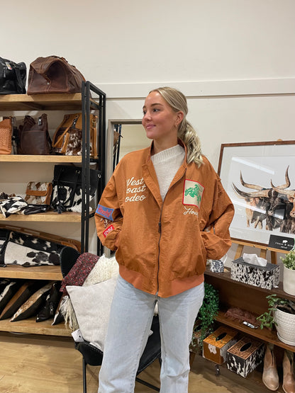 WEST COAST RODEO EMBROIDERED BOMBER JACKET