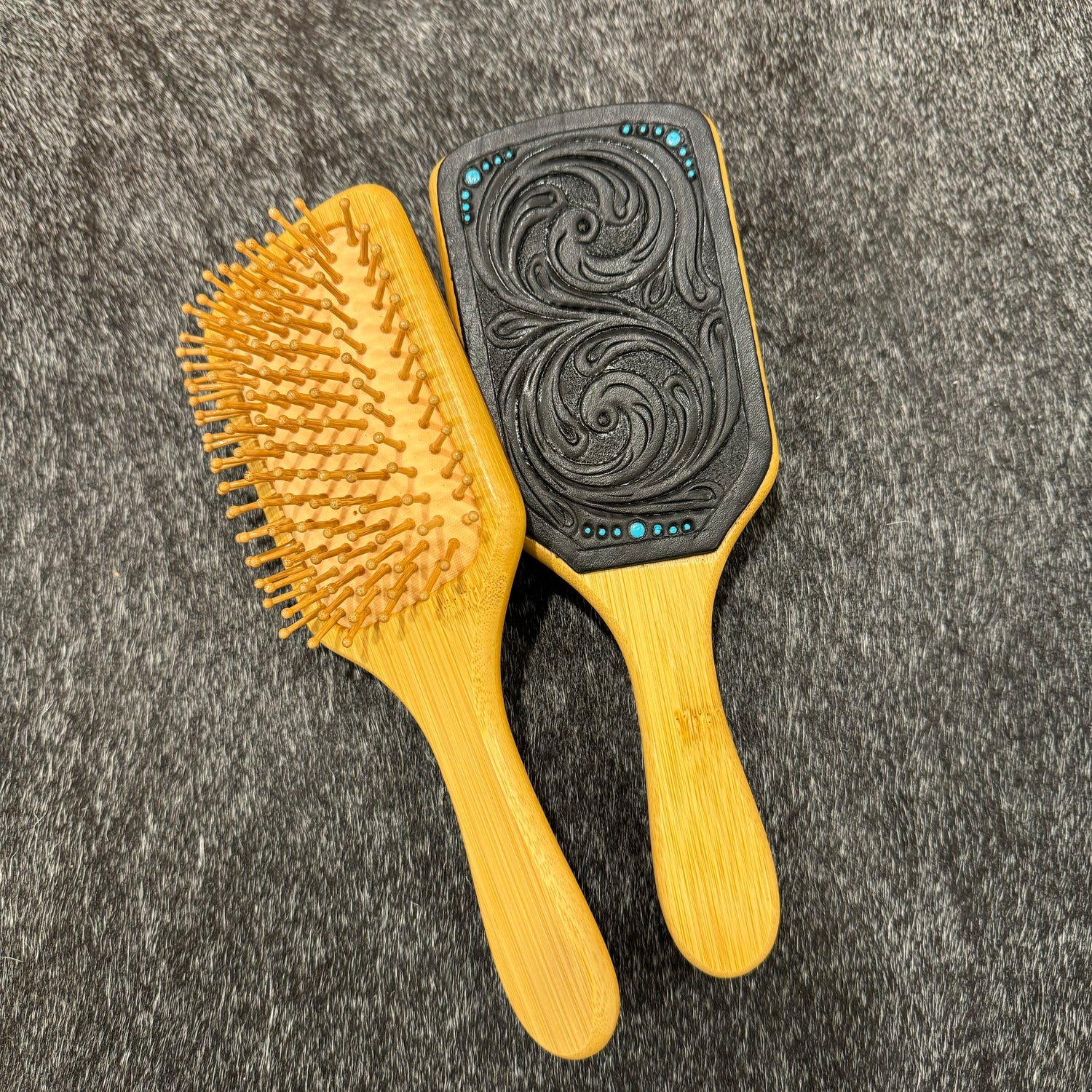 Tooled Hair Brush