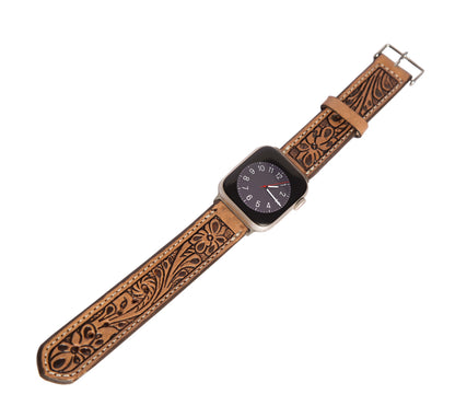 Tooling Leather Apple Watch Strap - WS100