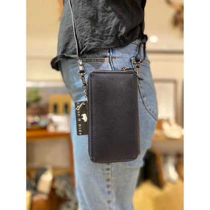 Leather sling wallet 