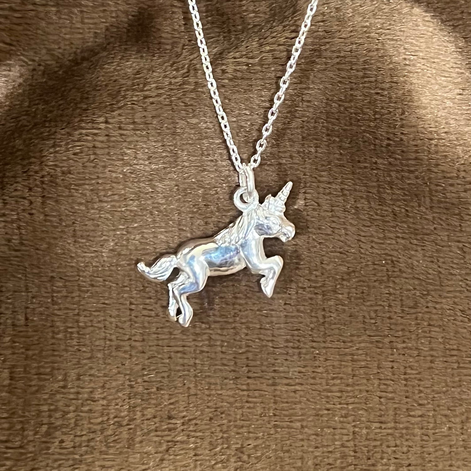 Unicorn Necklace Sterling Silver 