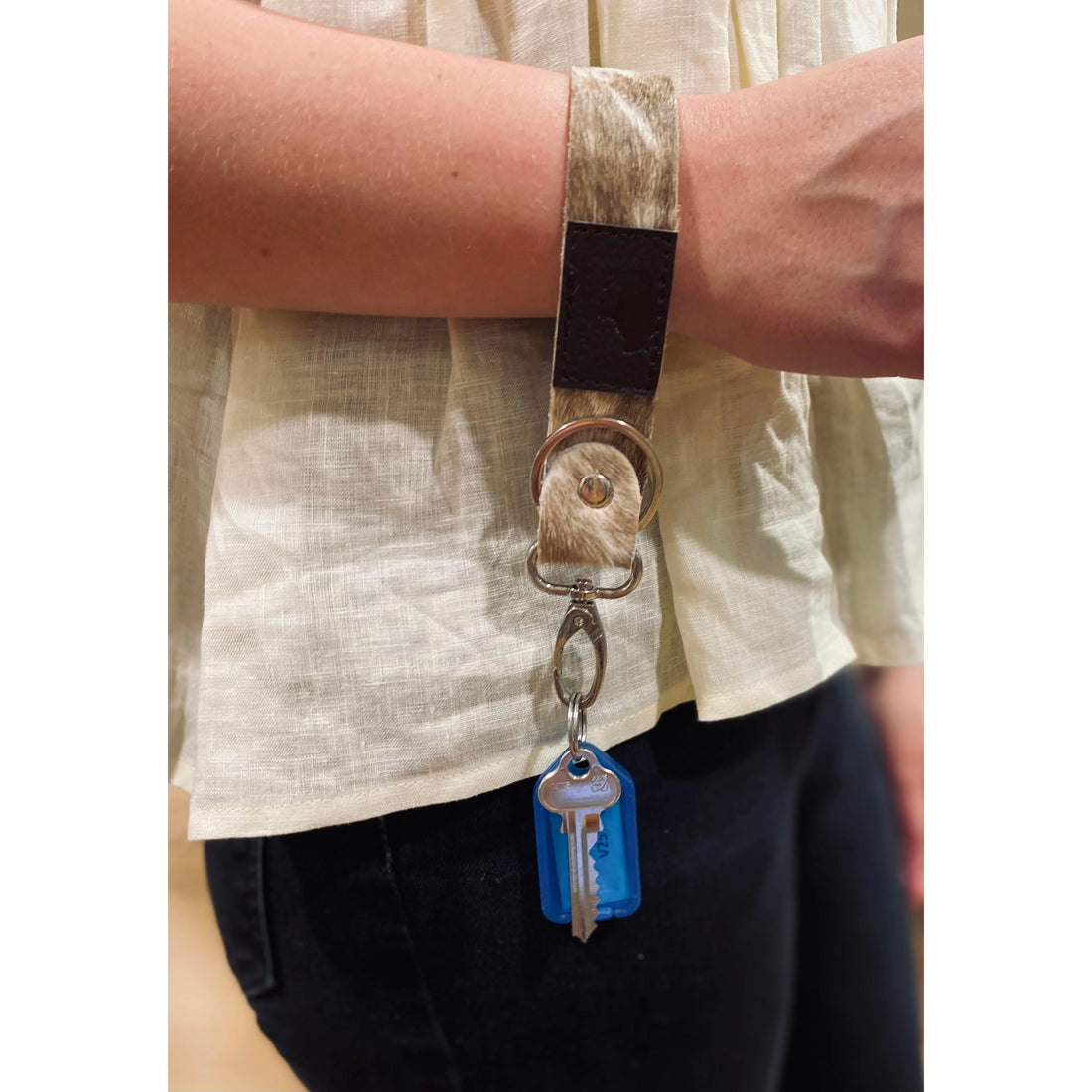 Long Brown Chase &amp; Hide Key Chain: ASSORTED