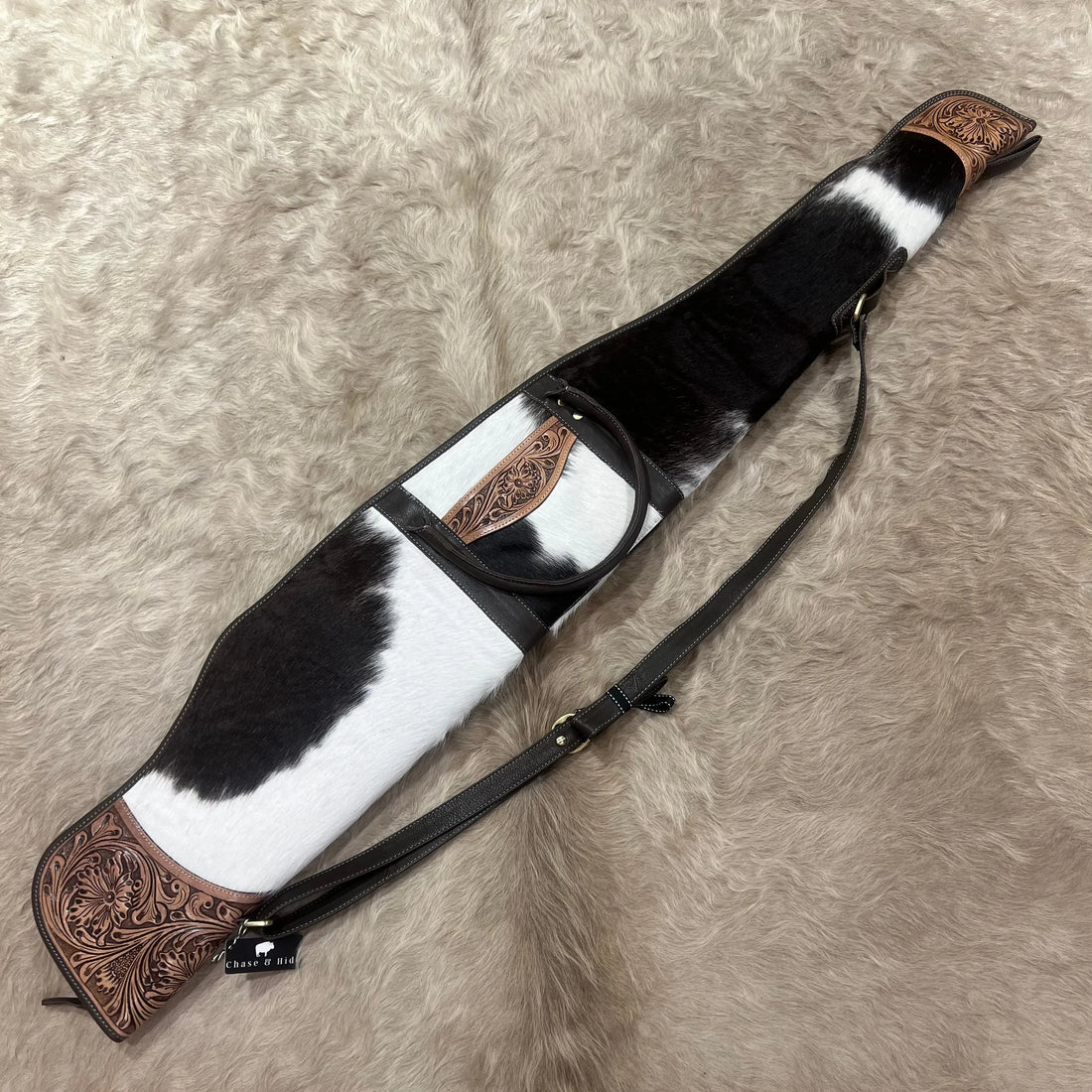 Rifle / Gun Case Cowhide and Tooling