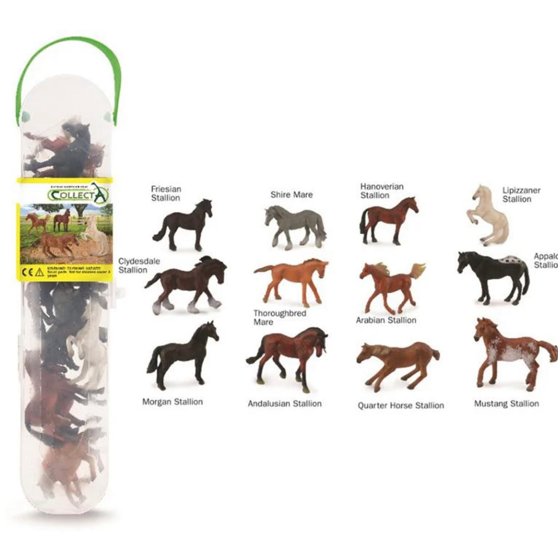 Gift Set Horses 12 Piece Tube