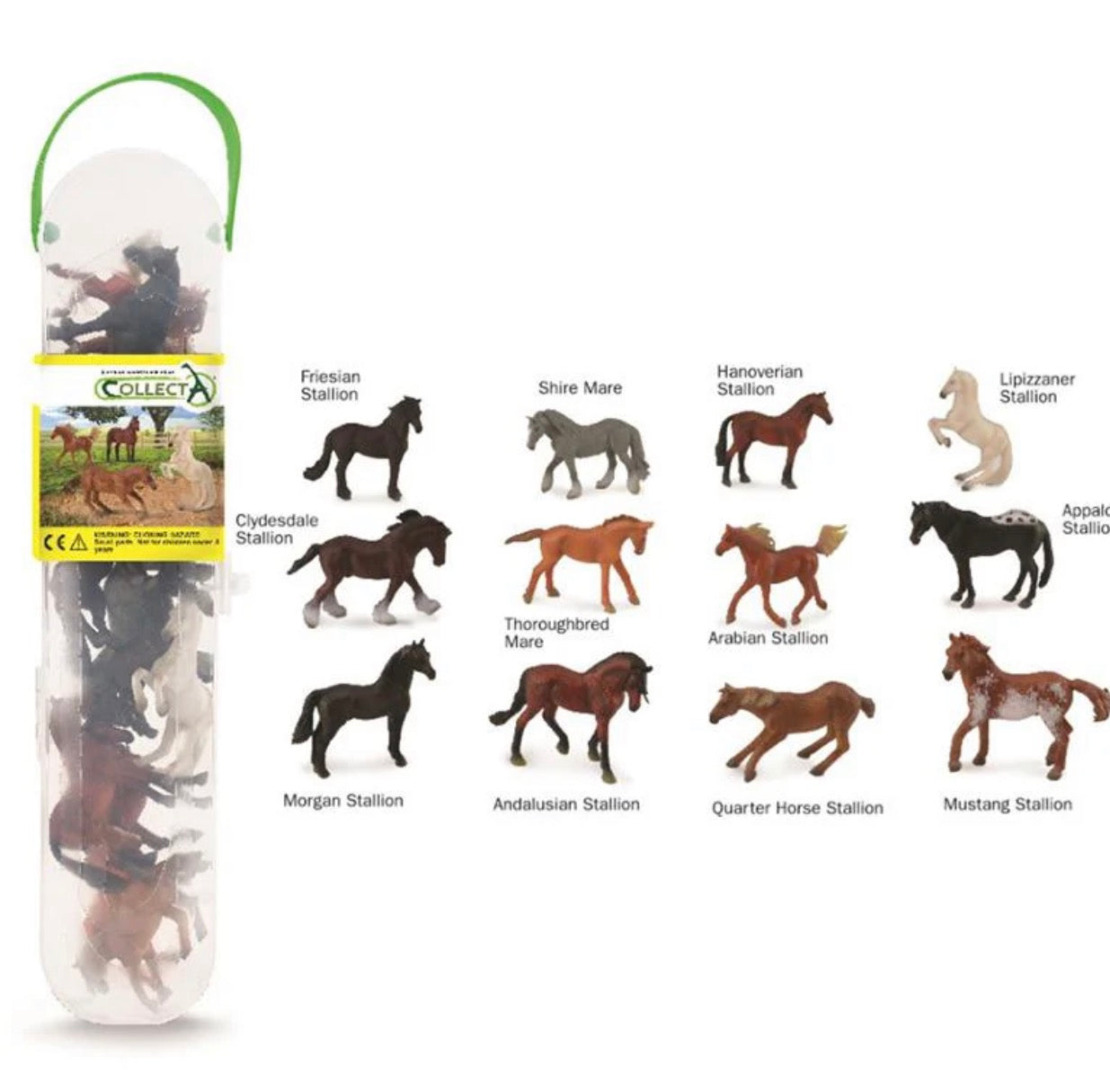 Gift Set Horses 12 Piece Tube