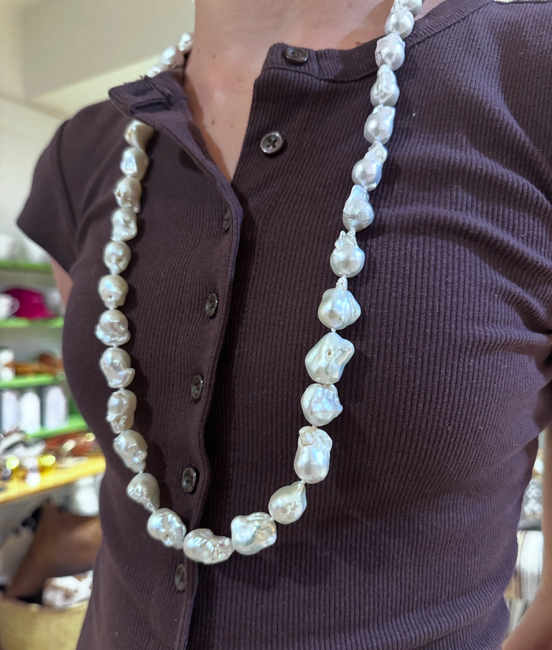 Baroque 32” inch length necklace