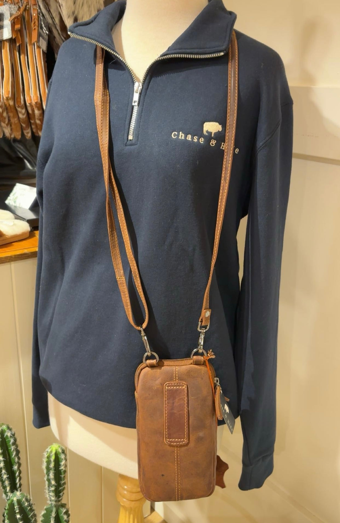 Leather Crossbody Small Pouch 6810