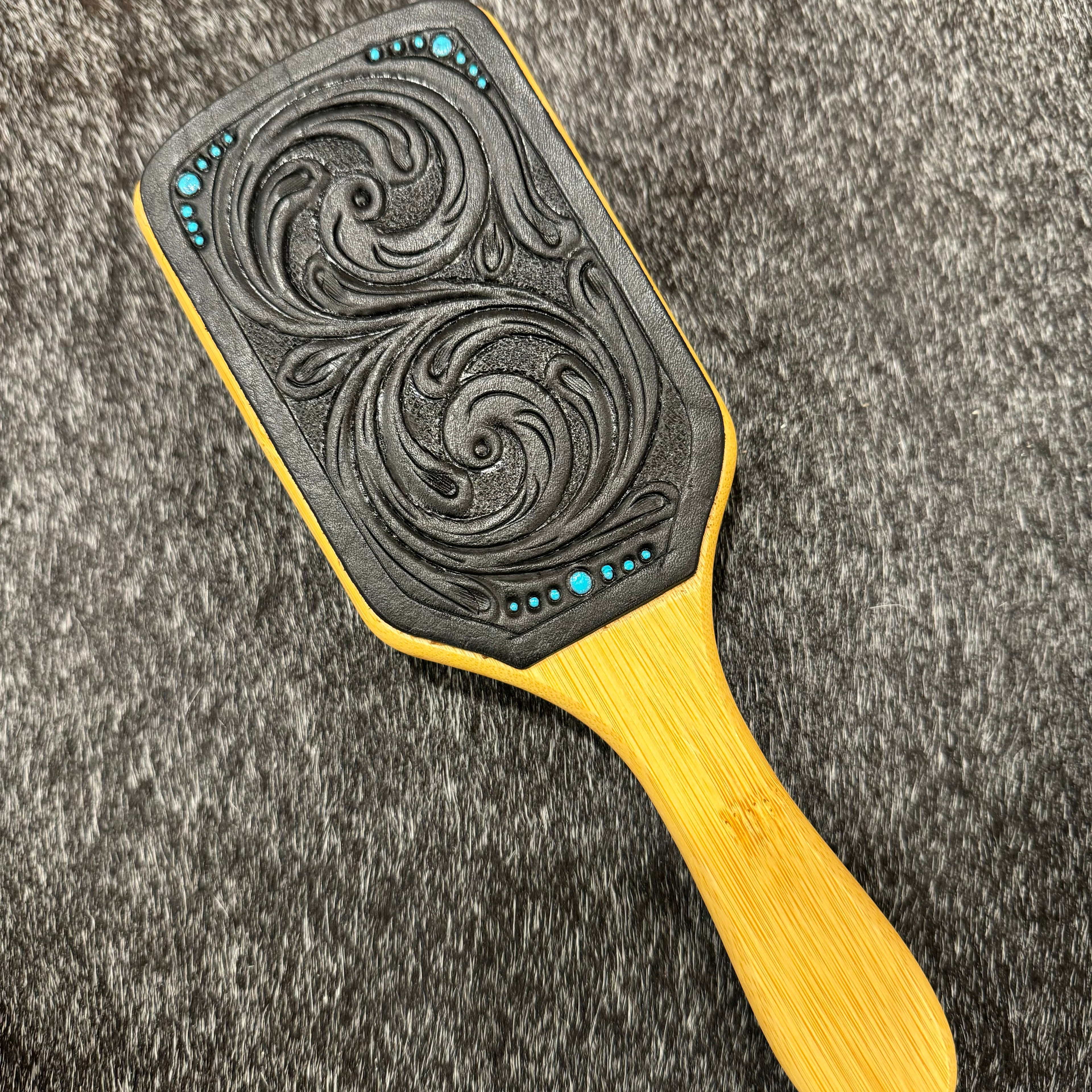 Tooled Hair Brush