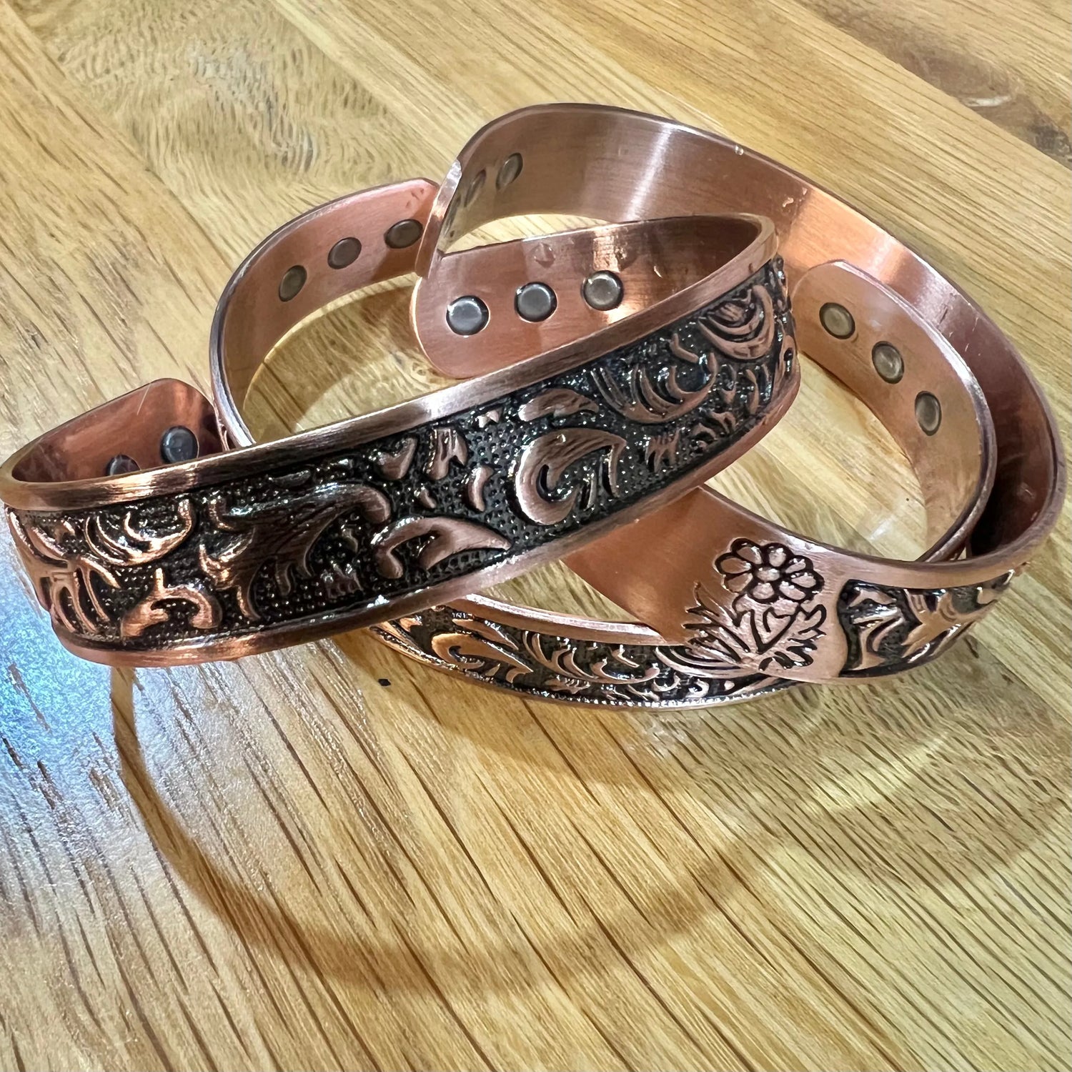 Copper Band floral thick 