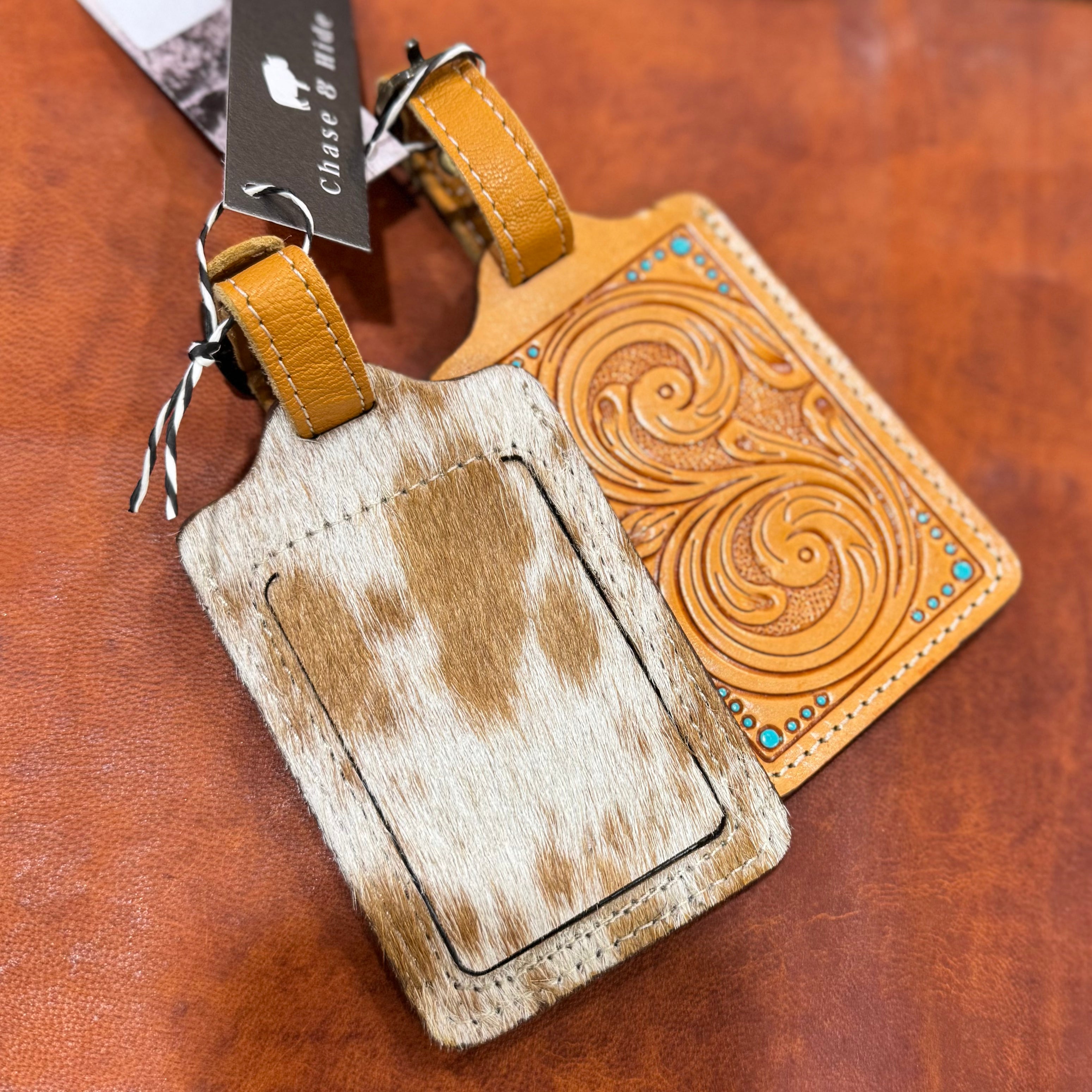 Tooled Luggage Tag 