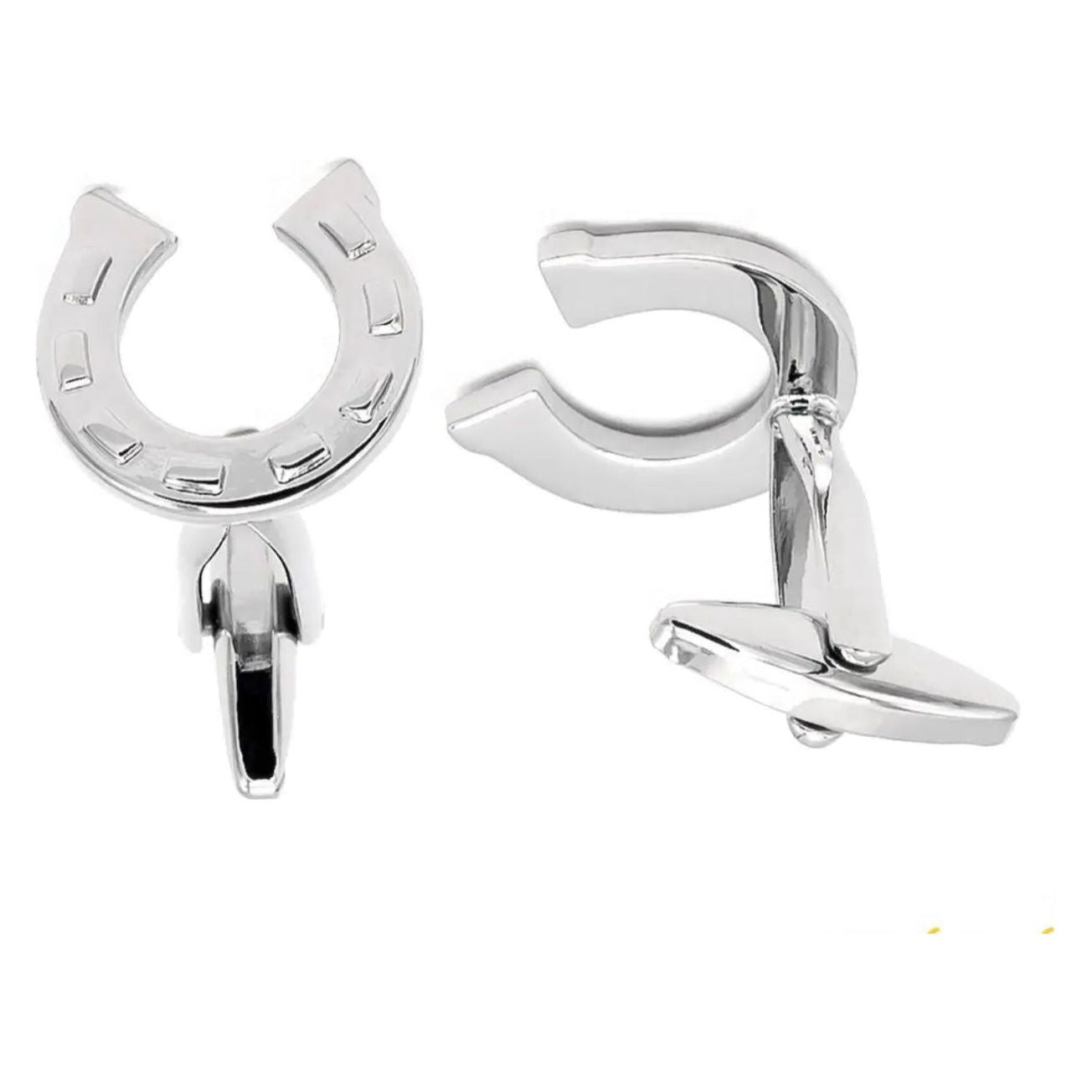 Cuff Link Horse Shoe Silver